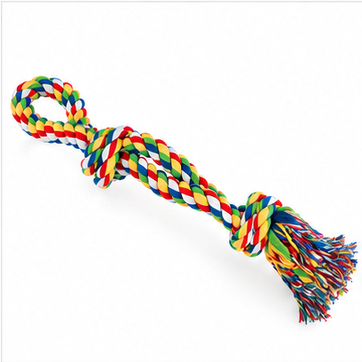 Dog Rope Toy Double Knot - Tough Tug-of-War Fun