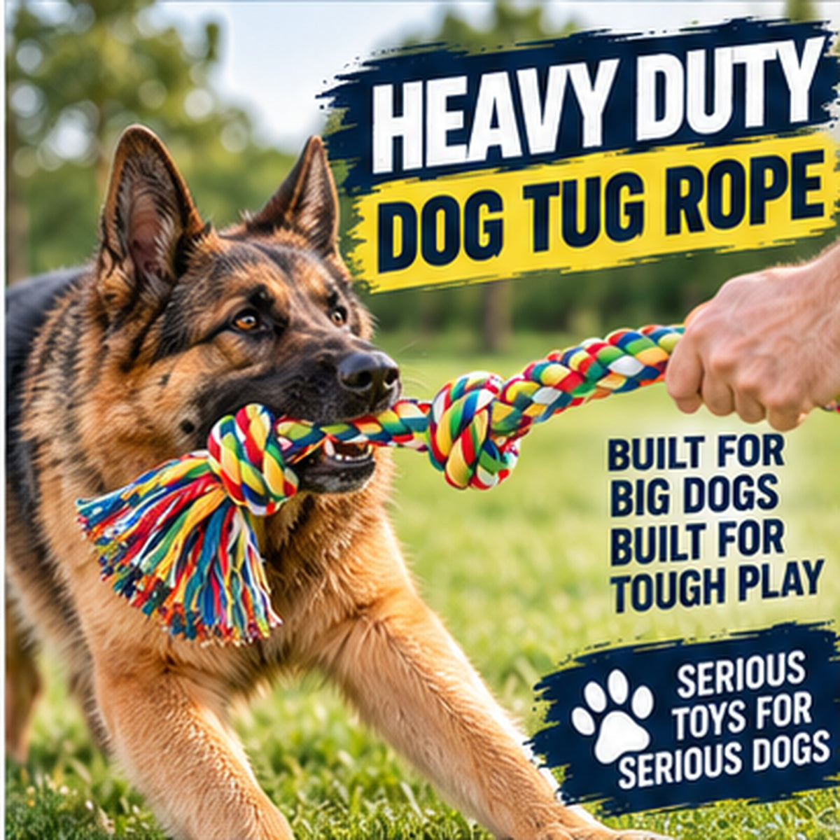 Dog Rope Toy Double Knot - Tough Tug-of-War Fun