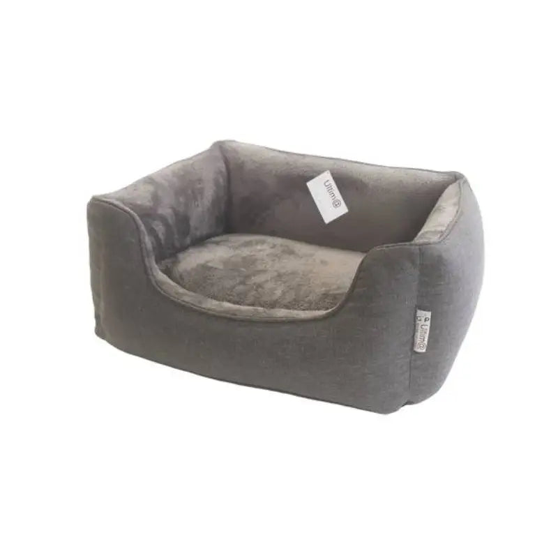 Gor Pets Ultima Bed in grey showing the thick foam base and supportive high-walled design.