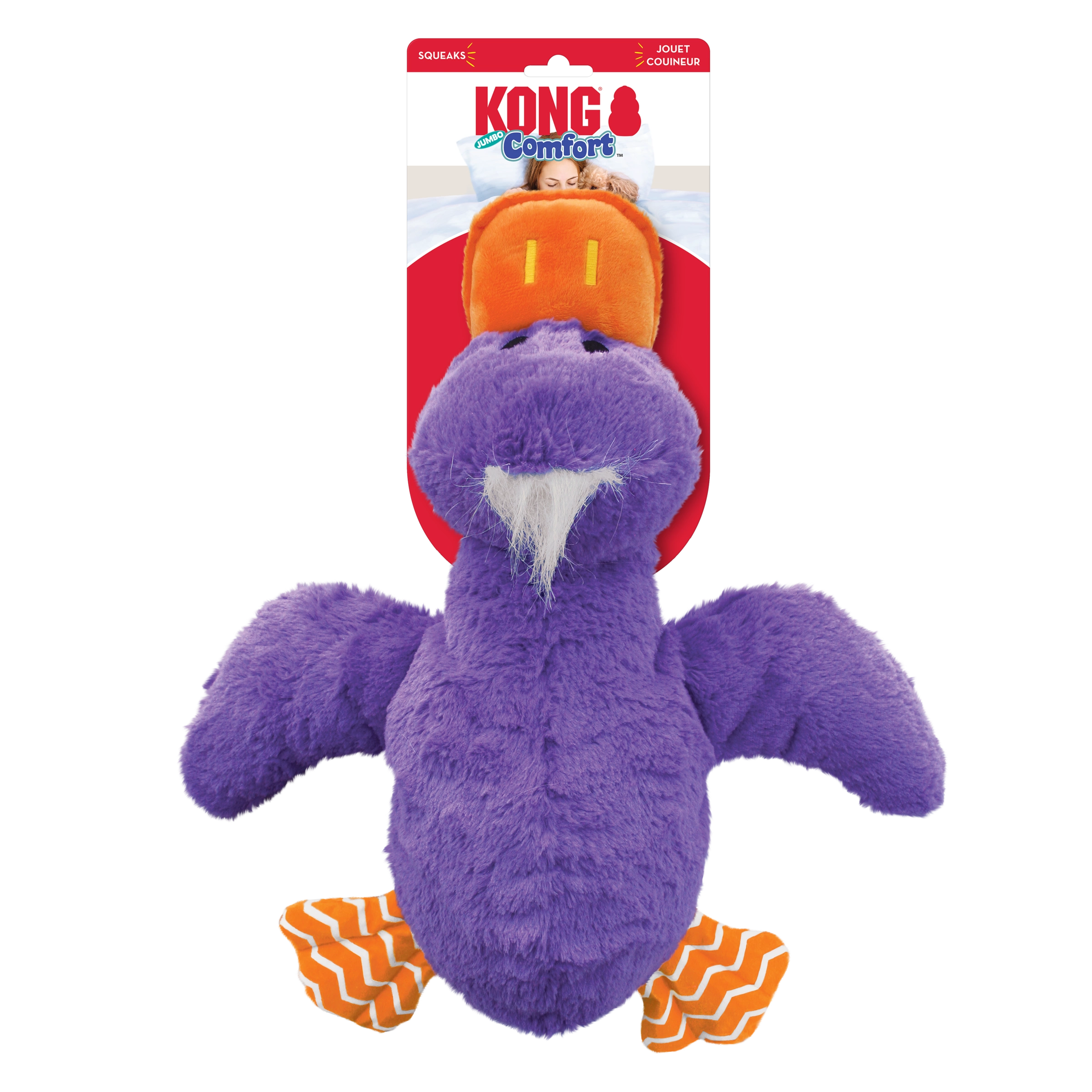 KONG Comfort Jumbo Plush Dog Toy X-Large - Assorted