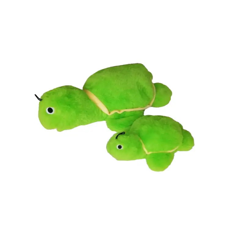 Gor Hugs Mommy Tortoise plush dog toy showing the 38cm size and multi-squeaker feet