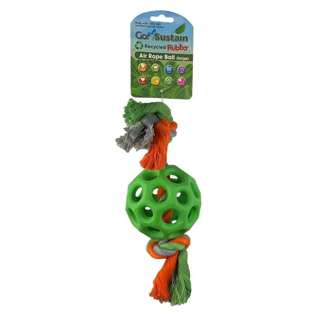 Gor Sustain Rubba Air Rope Ball Dog Toy