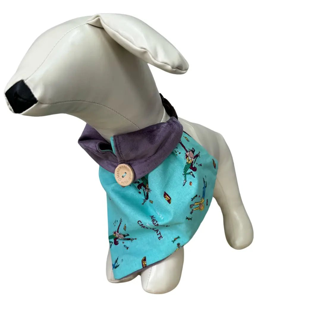Custom Dog Bandanas - Charlie and the chocolate factory