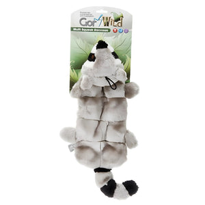 No Stuffing Dog Toy Raccoon