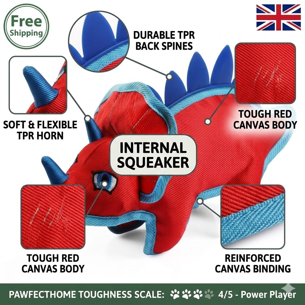 Dinosaur Dog Toy - Tuff Durable Chew Toy