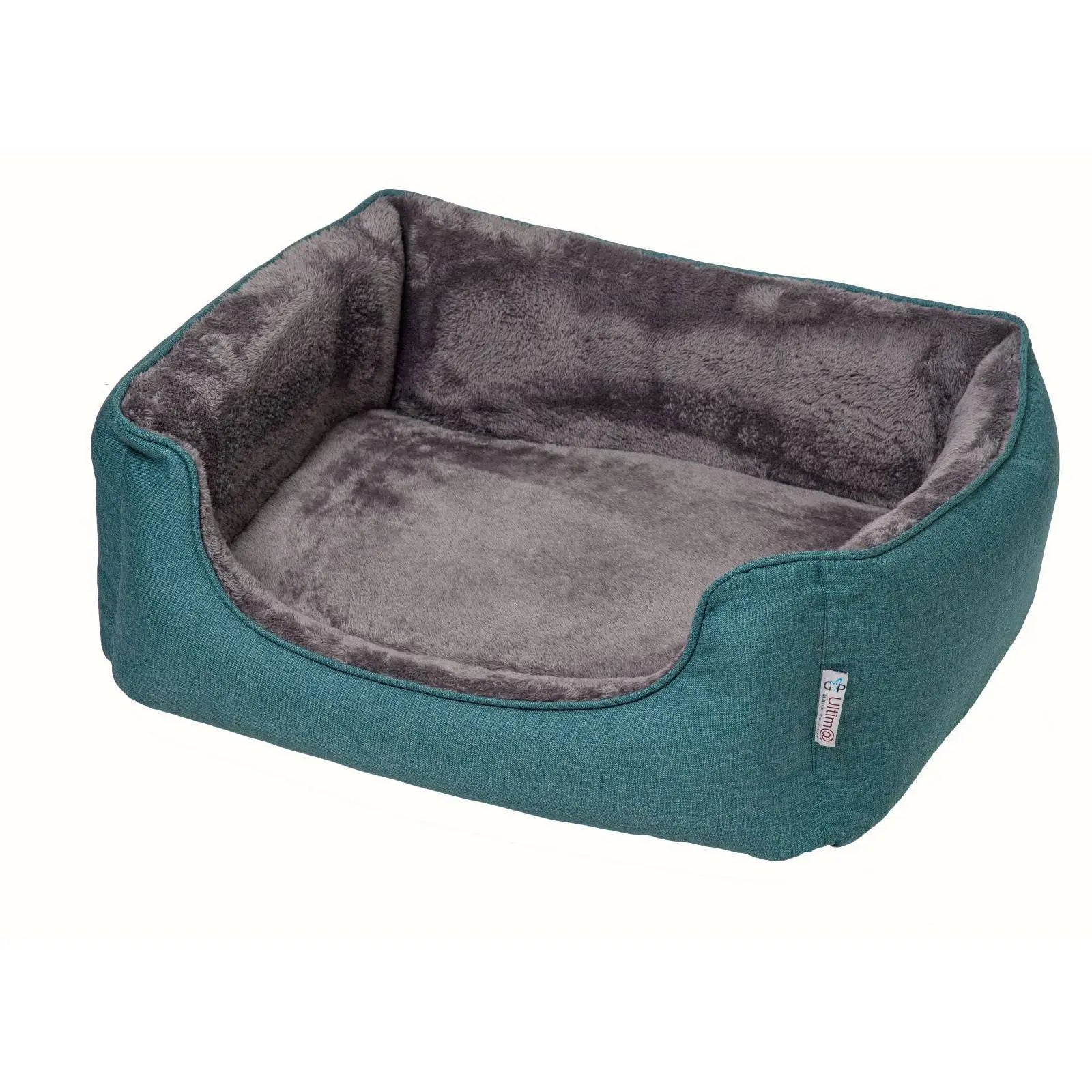 Gor Pets Ultima Bed in teal showing the thick foam base and supportive high-walled design.